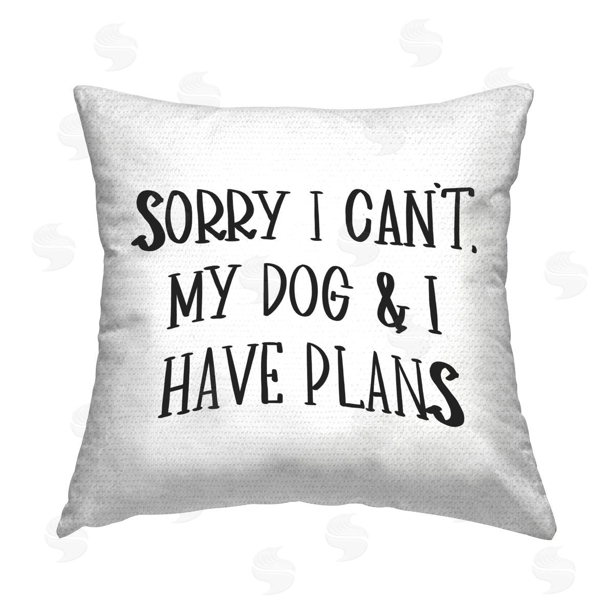 SD Graphics Studio Plans With Dog Outdoor Quick-Dry Polyester Printed Throw Pillow