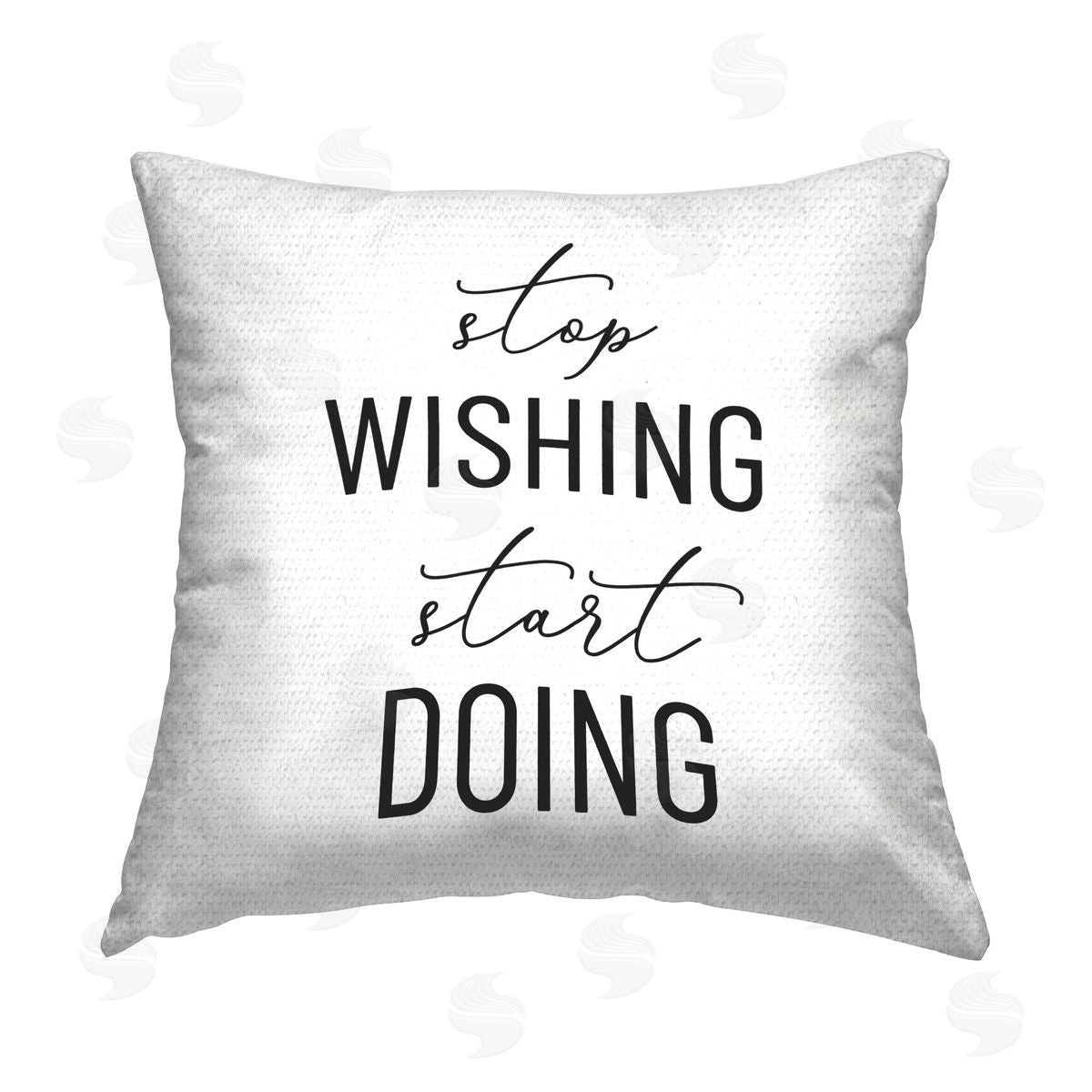 Anna Quach Motivational Start Doing Outdoor Quick-Dry Polyester Printed Throw Pillow