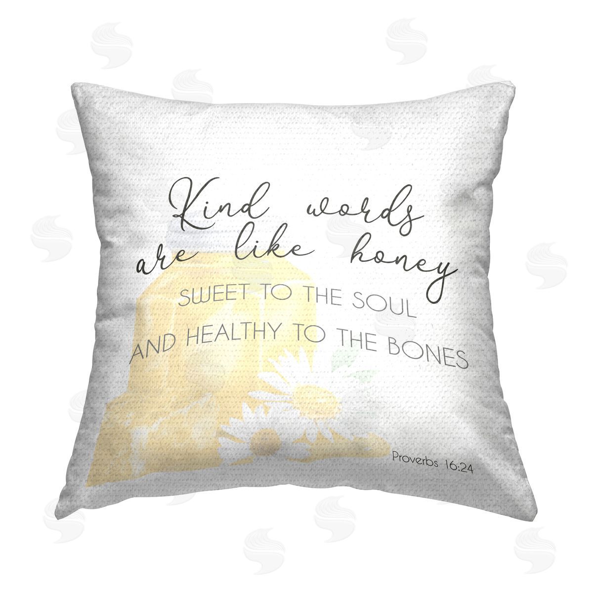 Lucca Sheppard Kind Words Like Honey Outdoor Quick-Dry Polyester Printed Throw Pillow