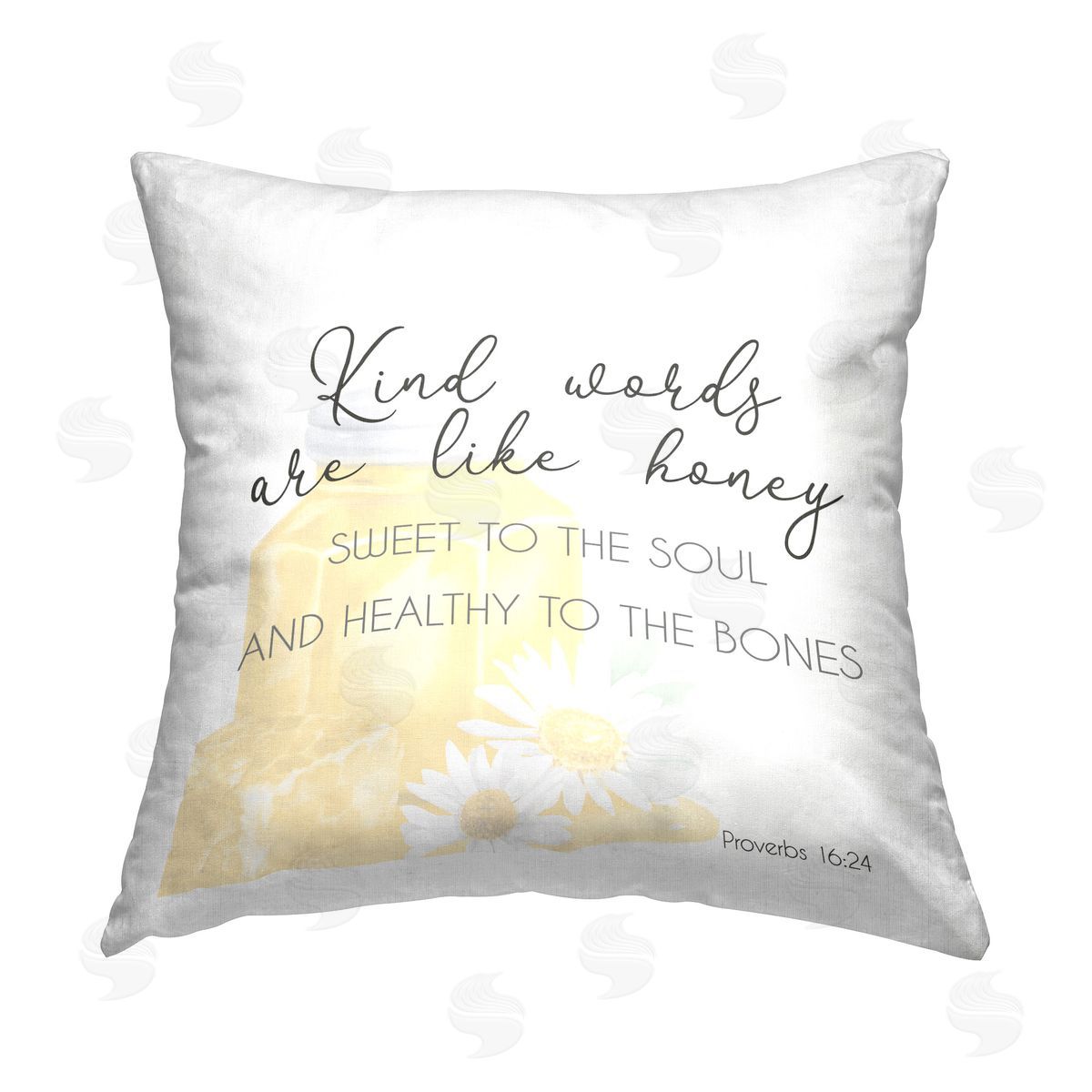 Lucca Sheppard Kind Words Like Honey Printed Plush Polyester Throw Pillow