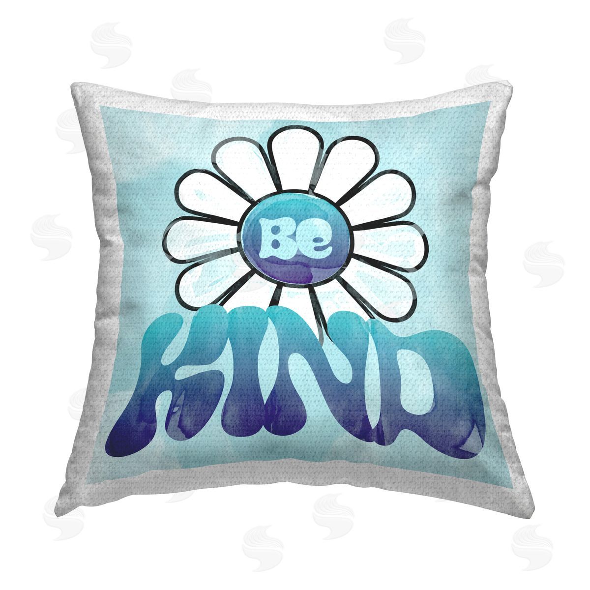 Katrina Craven Groovy Be Kind Outdoor Quick-Dry Polyester Printed Throw Pillow