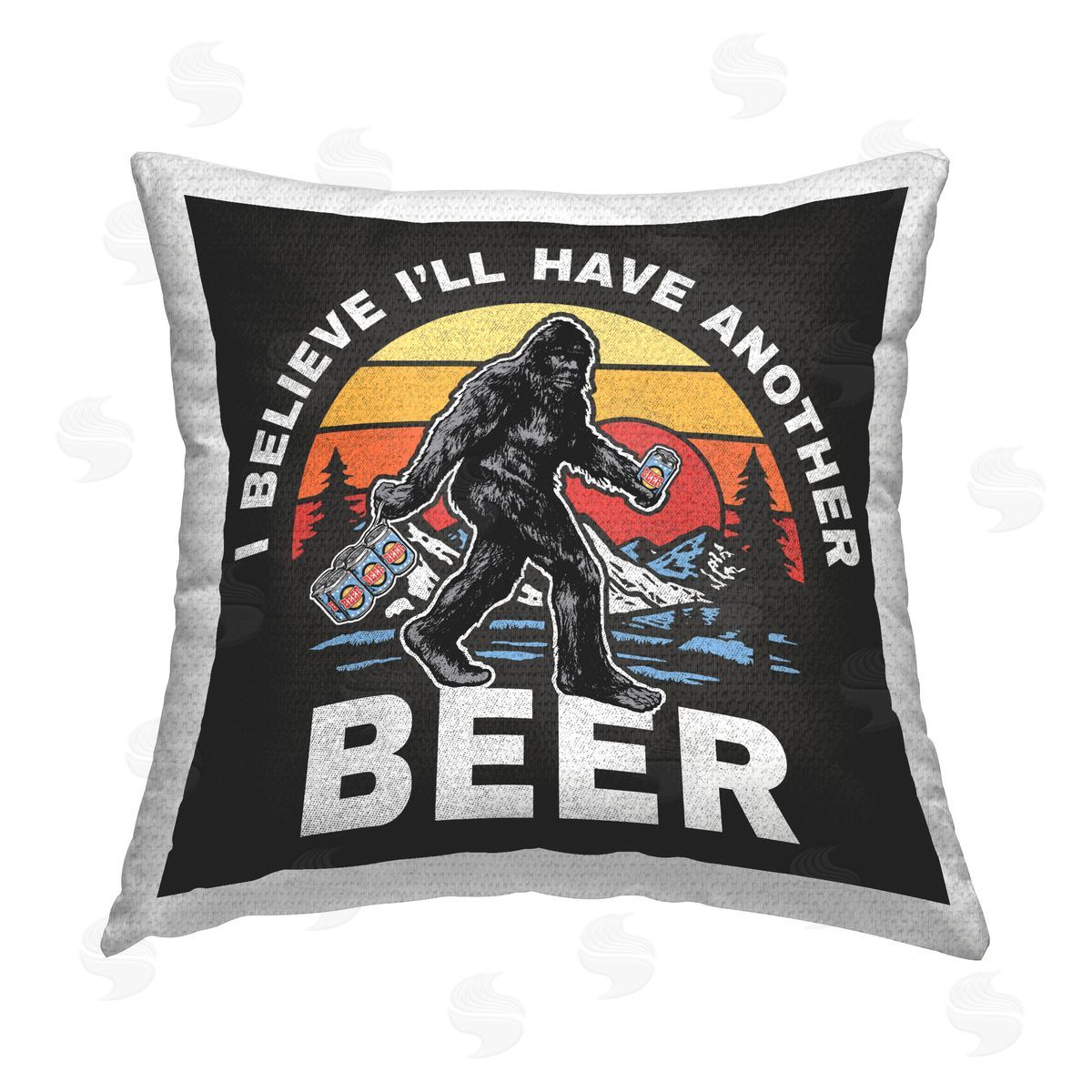Jedco Brands Inc. Another Beer Monster Outdoor Quick-Dry Polyester Printed Throw Pillow