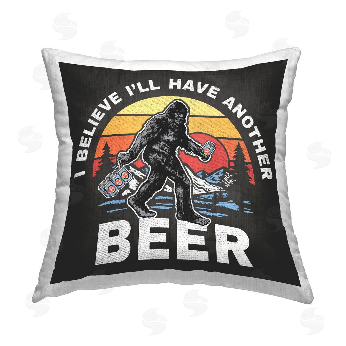 Jedco Brands Inc. Another Beer Monster Printed Plush Polyester Throw Pillow