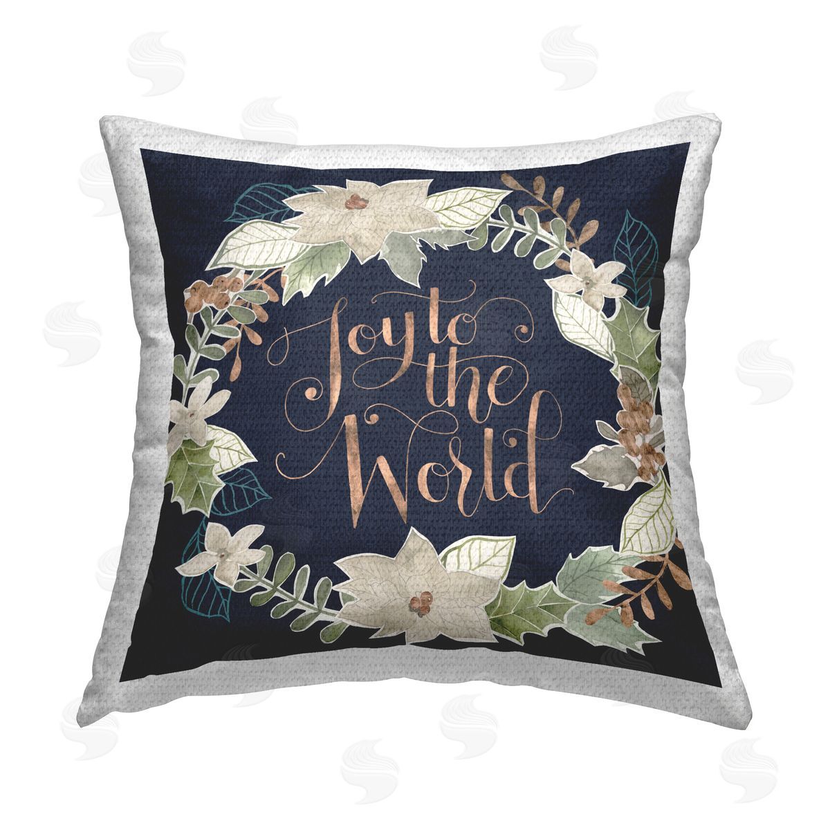 Grace Popp Joy To The World Outdoor Quick-Dry Polyester Printed Throw Pillow