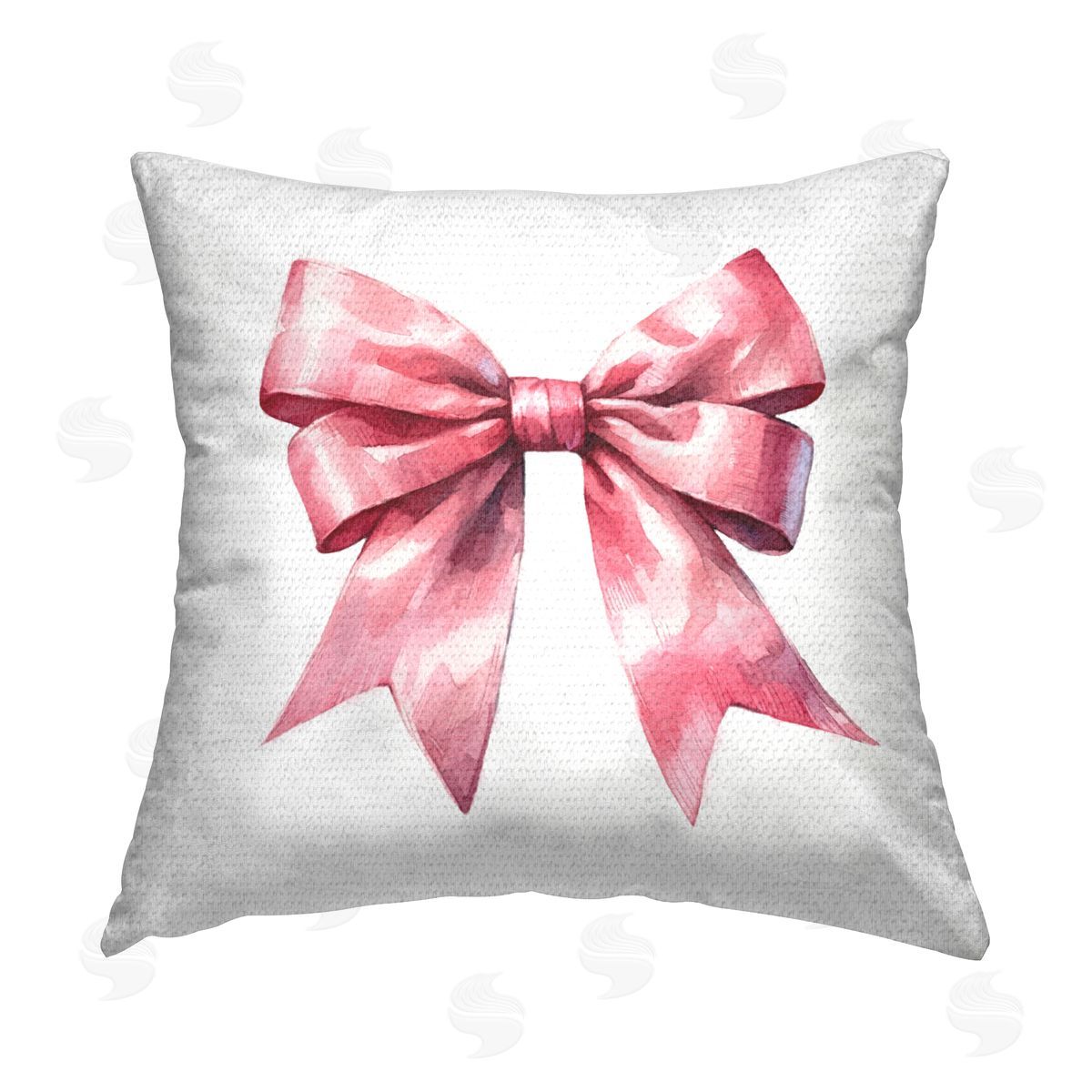 Amanda Greenwood Full Pink Ribbon Outdoor Quick-Dry Polyester Printed Throw Pillow