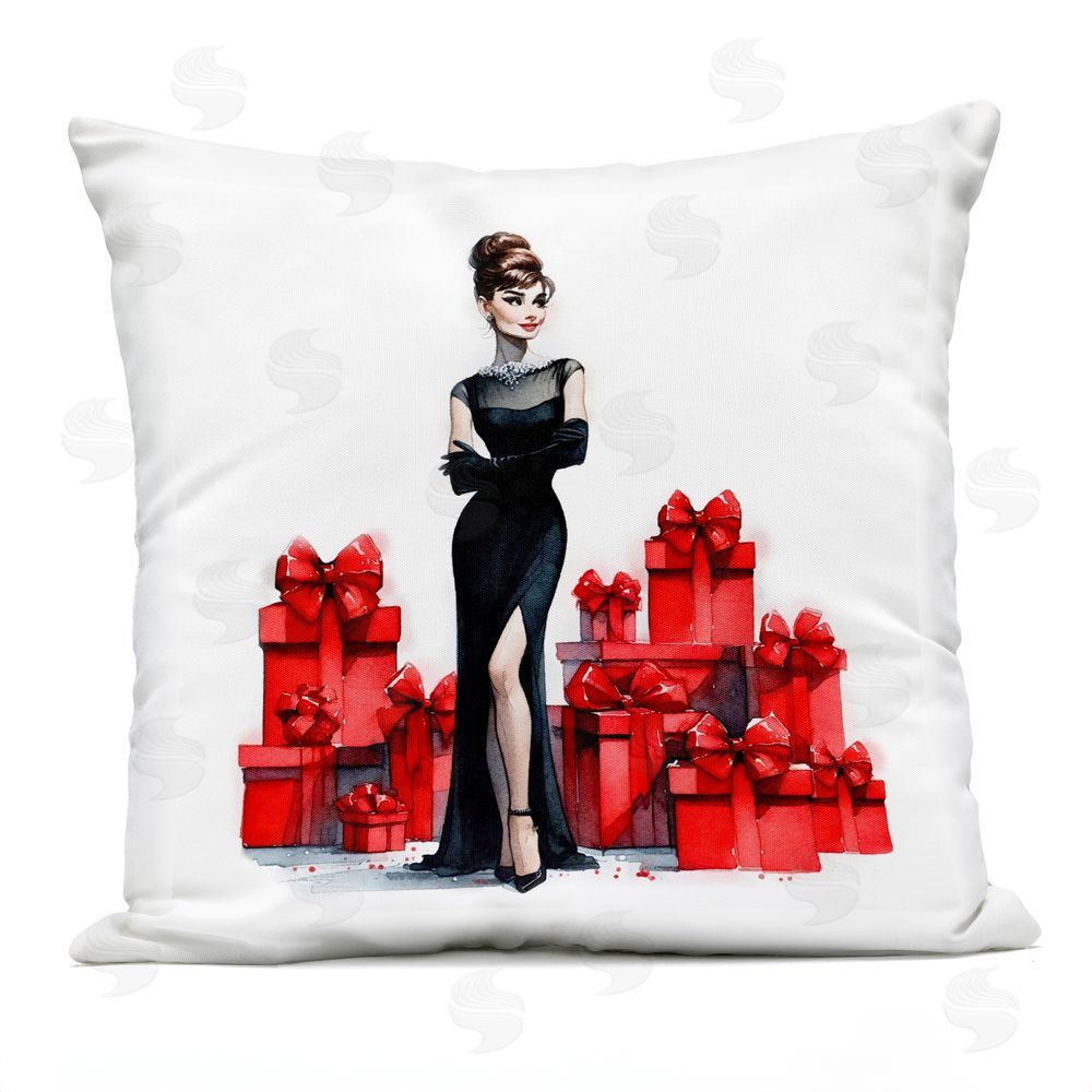 Amanda Greenwood Elegant Woman & Gifts Outdoor Quick-Dry Polyester Printed Throw Pillow