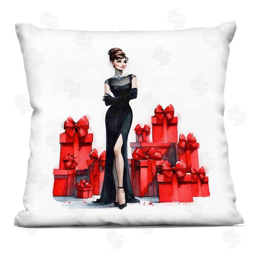 Amanda Greenwood Elegant Woman & Gifts Printed Plush Polyester Throw Pillow