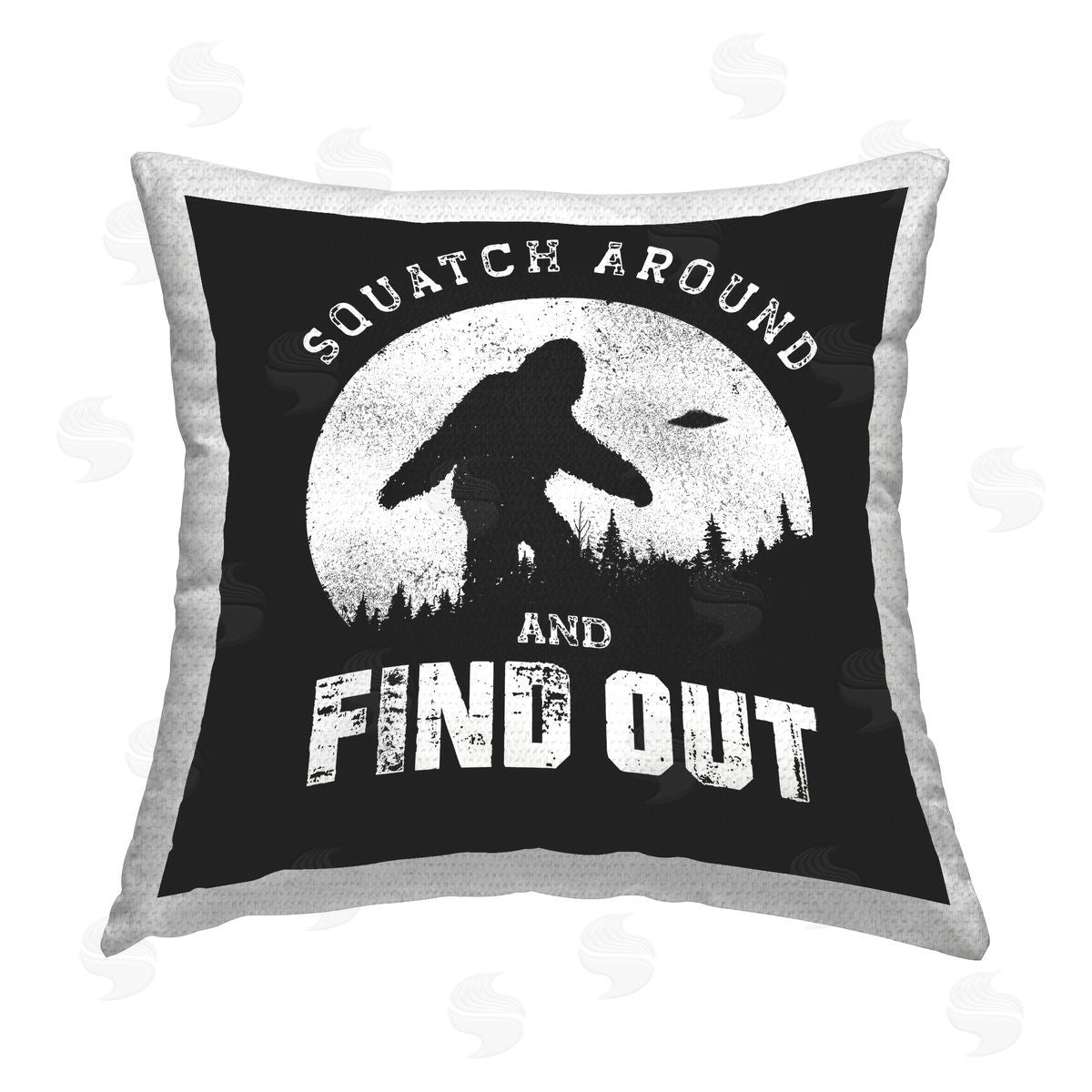 Jedco Brands Inc. Funny Mythical Monster Saying Outdoor Quick-Dry Polyester Printed Throw Pillow