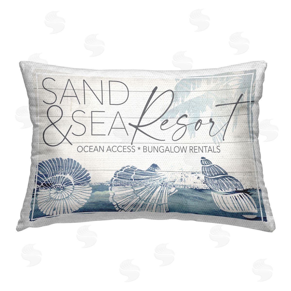 Fluidity/PDR LLC. Sand & Sea Resort Outdoor Quick-Dry Polyester Printed Throw Pillow