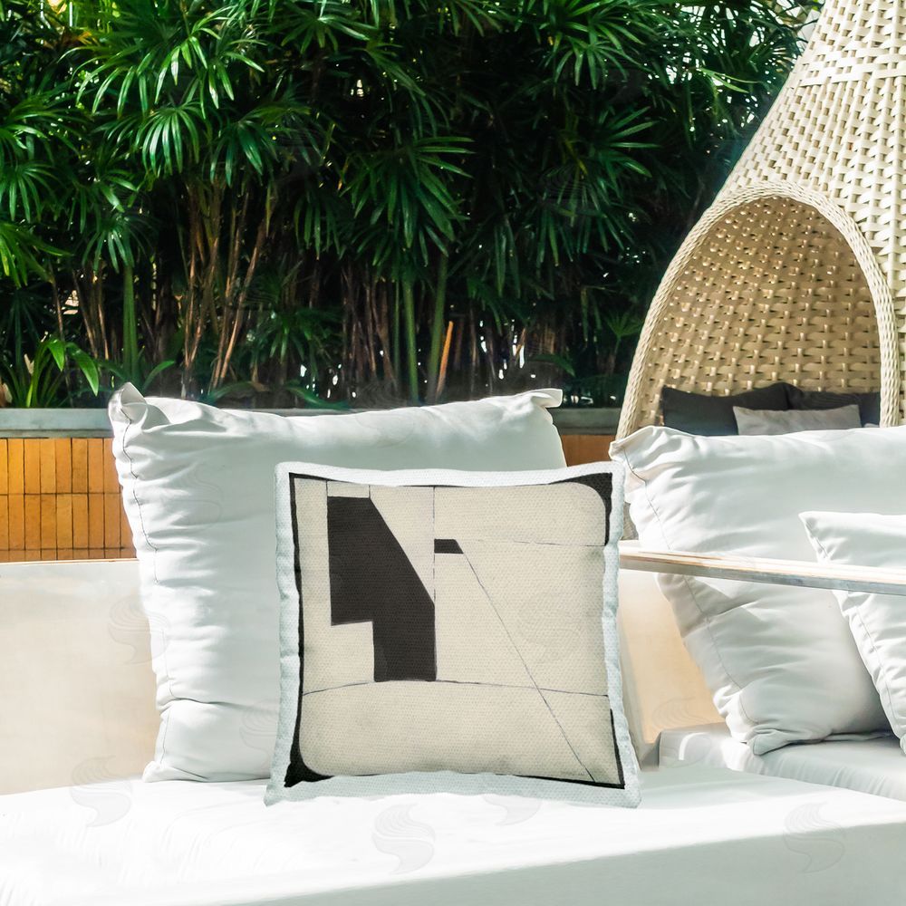 Danhui Nai Someday Soon Composition Outdoor Quick-Dry Polyester Printed Throw Pillow in Back Yard