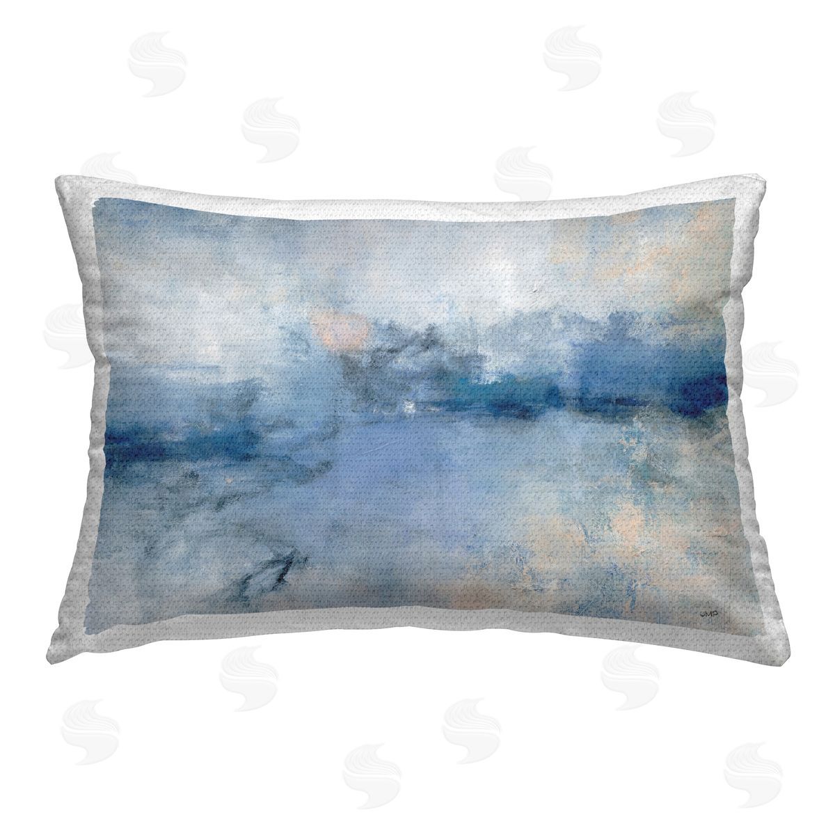 Julia Purinton Blue Seaside Impressions Outdoor Quick-Dry Polyester Printed Throw Pillow