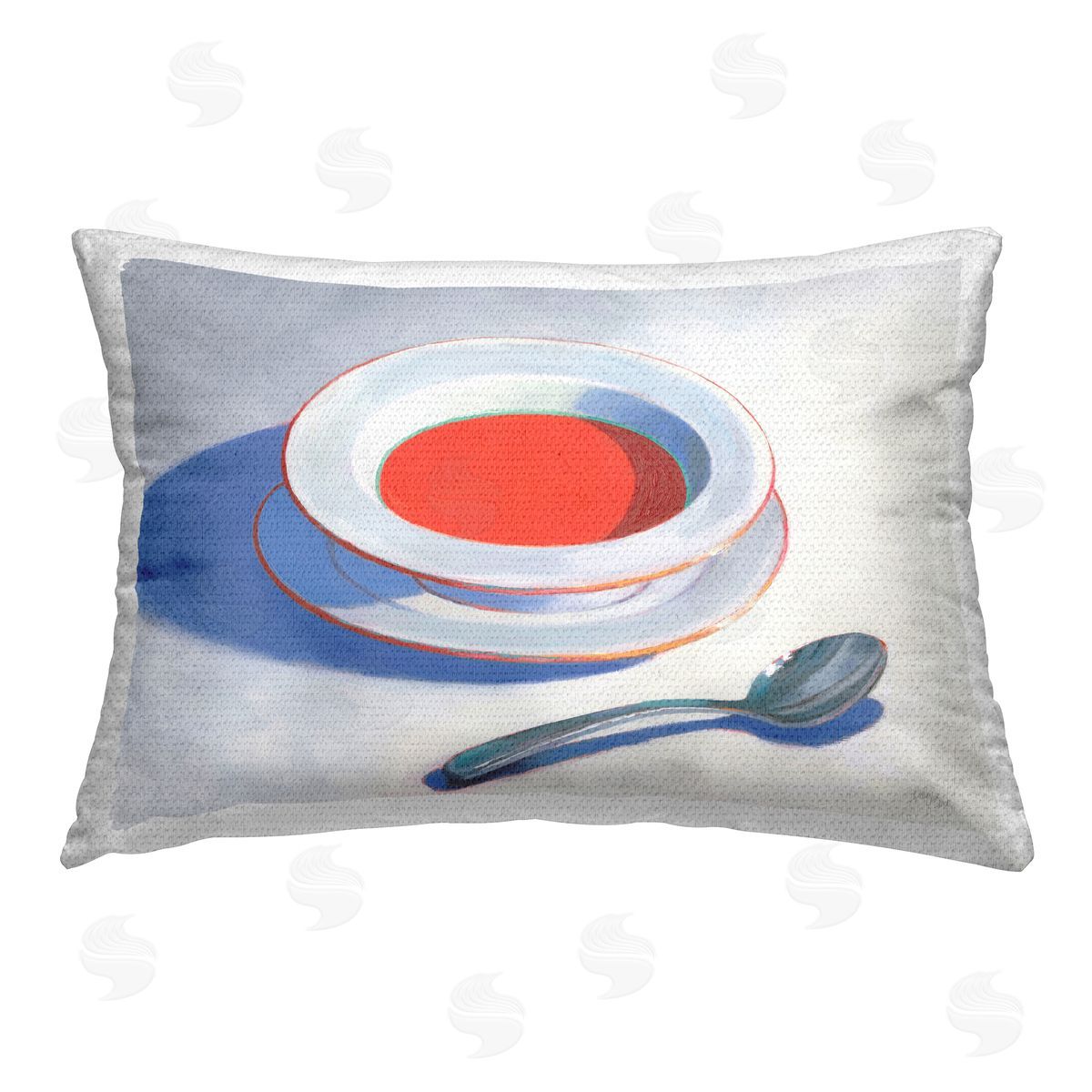 Wellington Studio Soup Du Jour Meal Outdoor Quick-Dry Polyester Printed Throw Pillow