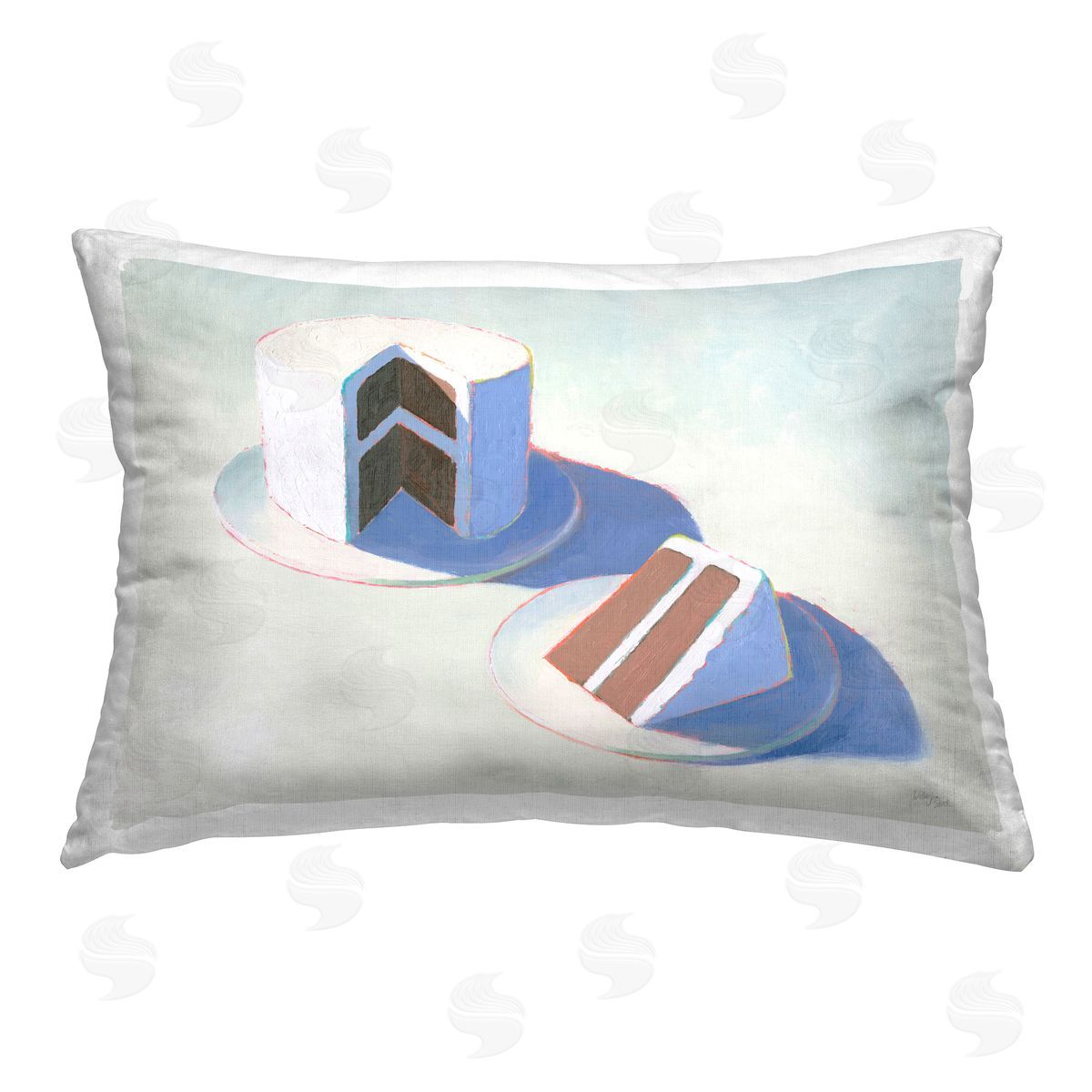 Wellington Studio Layer Cake Dessert Printed Plush Polyester Throw Pillow
