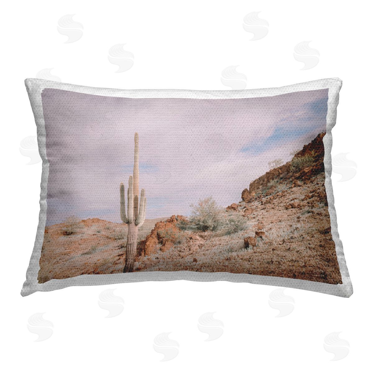Nathan Larson The Climb Desertscape Outdoor Quick-Dry Polyester Printed Throw Pillow