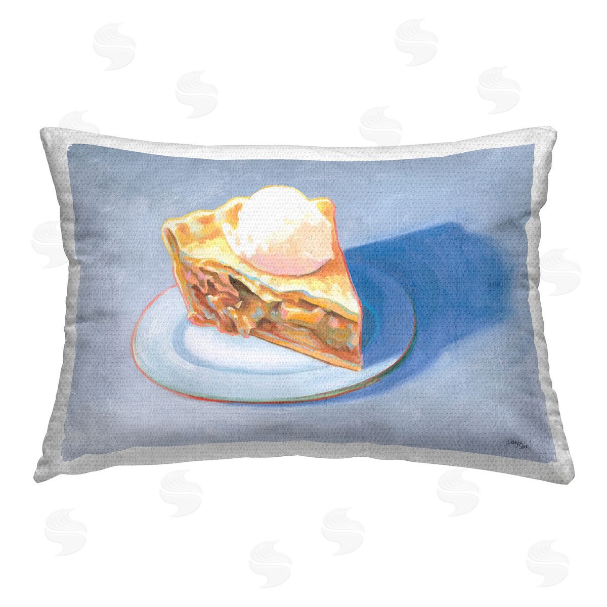 Wellington Studio Apple Pie Still Life Outdoor Quick-Dry Polyester Printed Throw Pillow