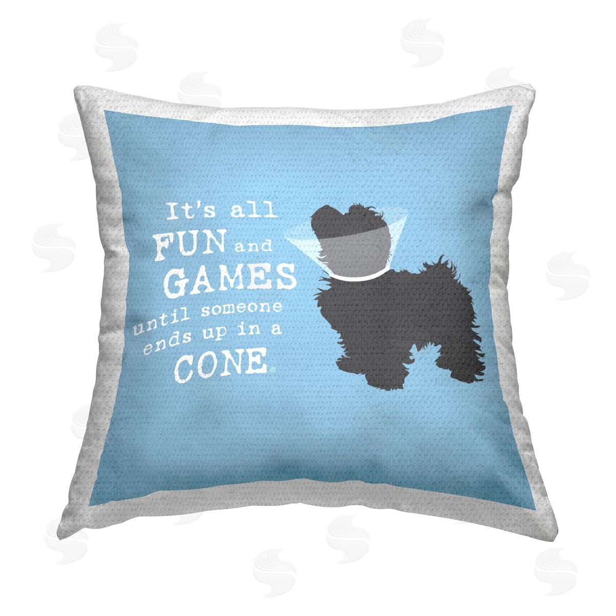Dog Is Good Funny Fun & Games Dog Outdoor Quick-Dry Polyester Printed Throw Pillow