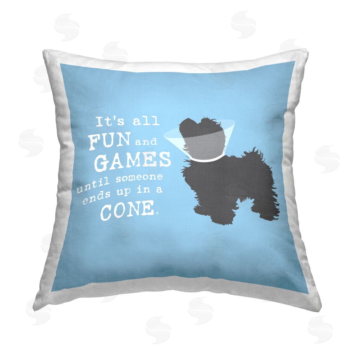 Dog Is Good Funny Fun & Games Dog Printed Plush Polyester Throw Pillow