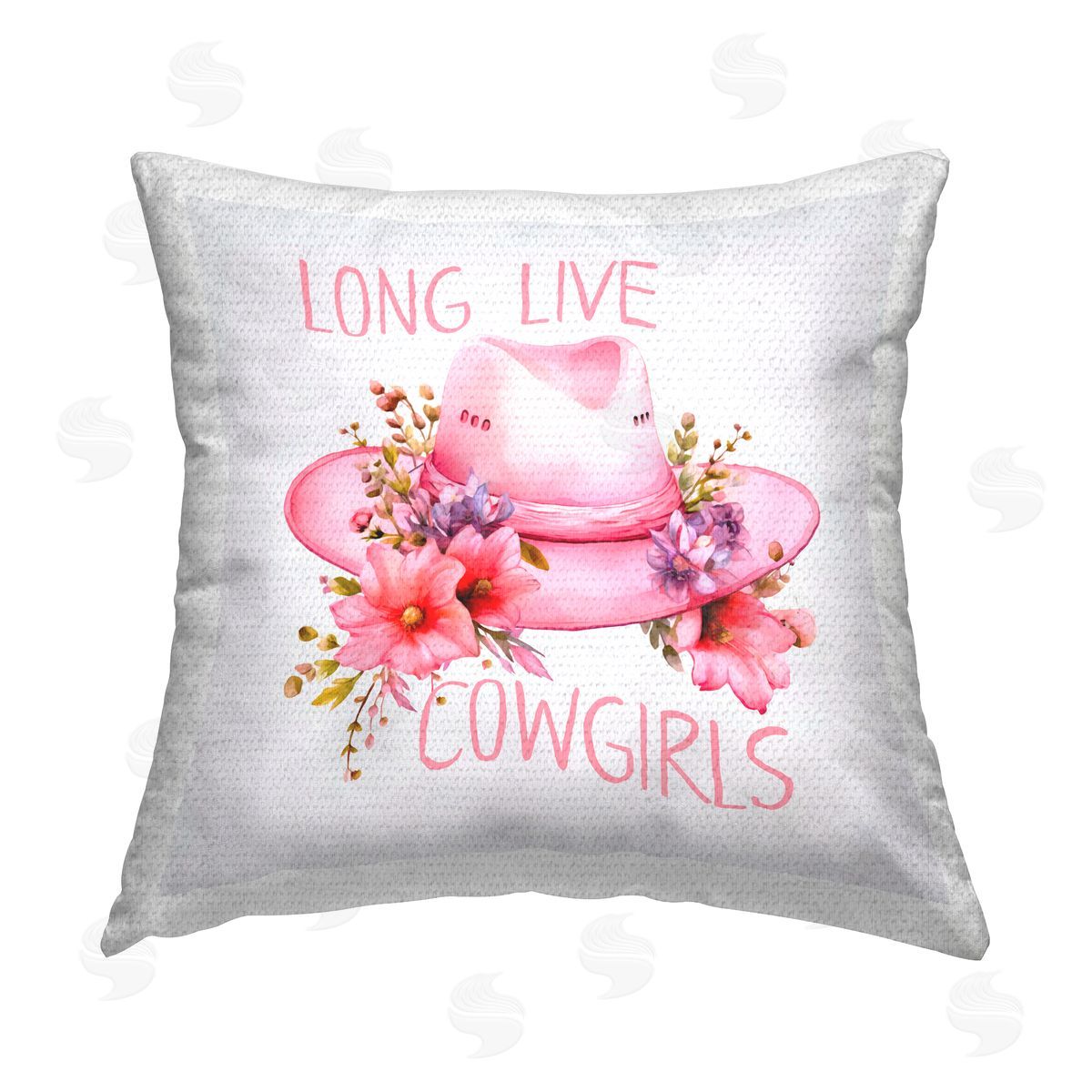Andrea Haase Long Live Cowgirls Outdoor Quick-Dry Polyester Printed Throw Pillow