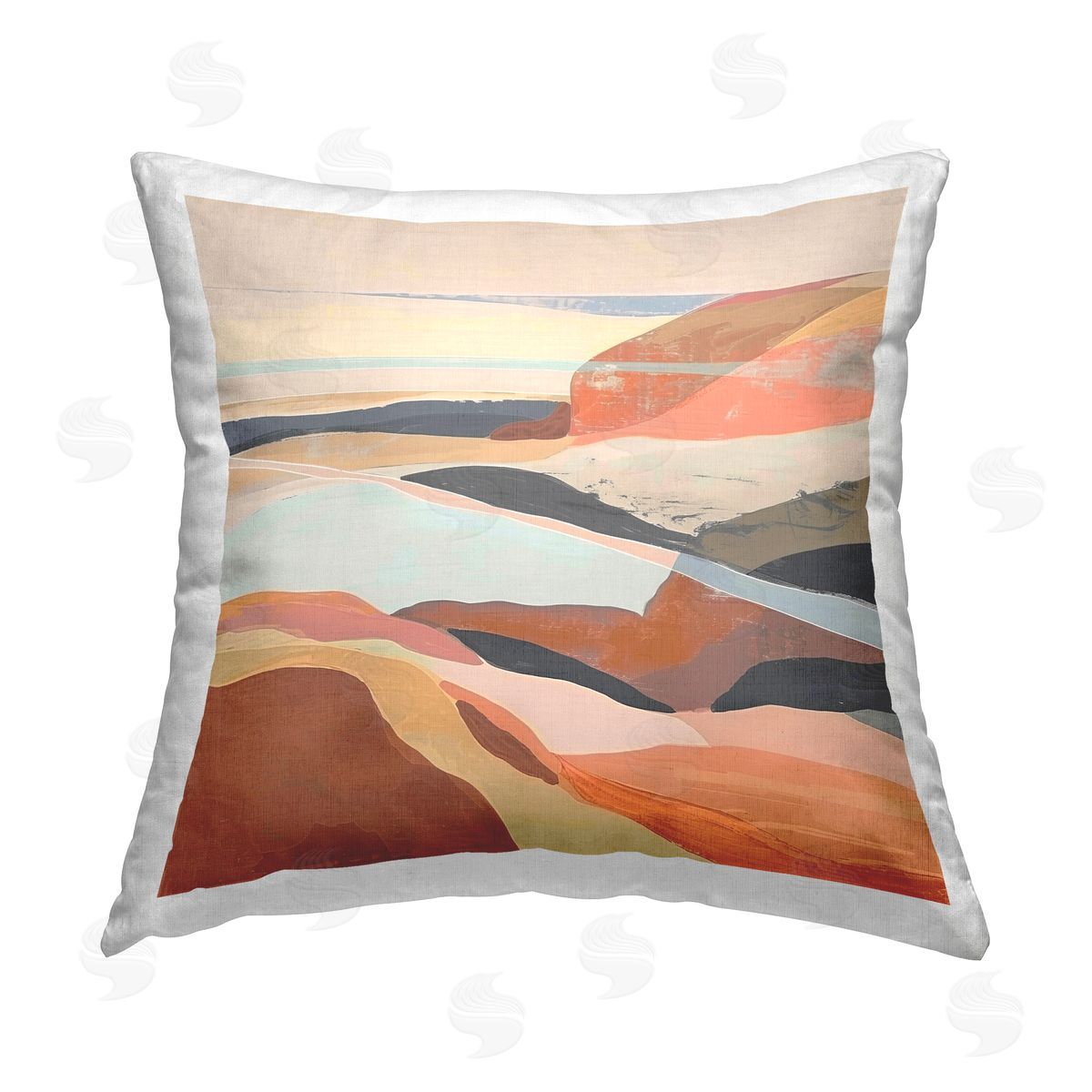 Irena Orlov Windy Desert Hills Printed Plush Polyester Throw Pillow