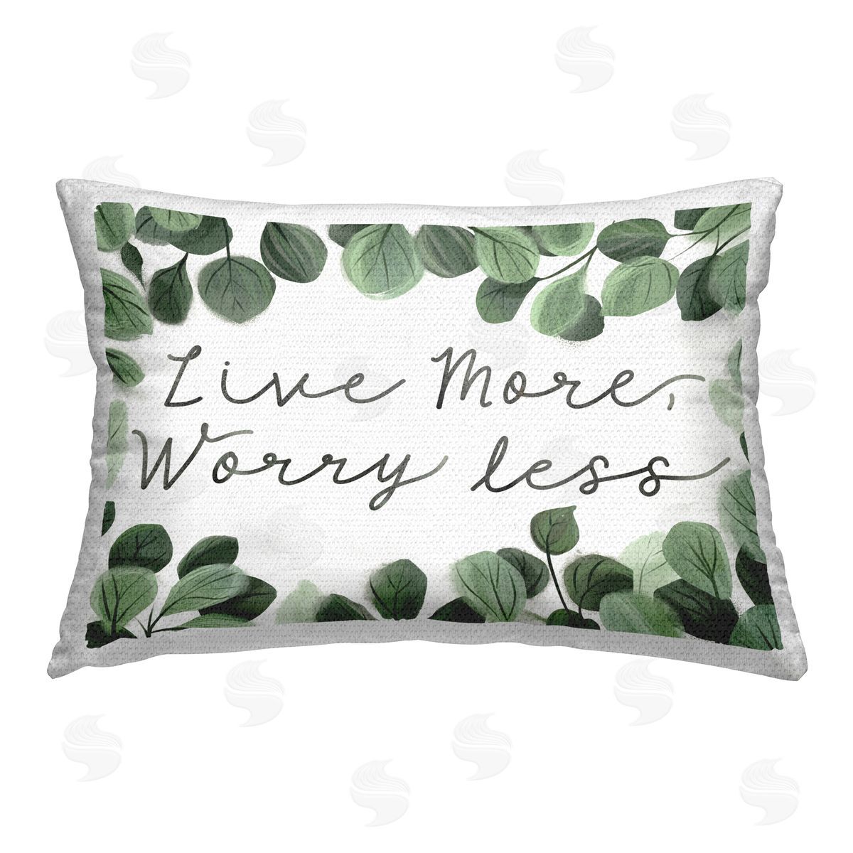 Arrolynn Weiderhold Love More Worry Less Outdoor Quick-Dry Polyester Printed Throw Pillow