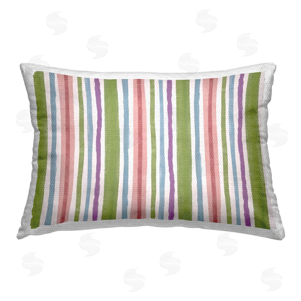 Nina Muis Surface Design Fun Stripes Pattern Outdoor Quick-Dry Polyester Printed Throw Pillow