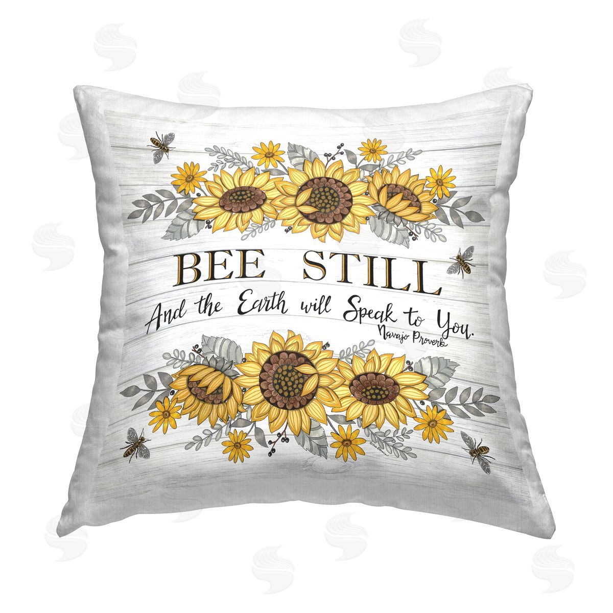 Deb Strain Earth Will Speak To You Printed Plush Polyester Throw Pillow
