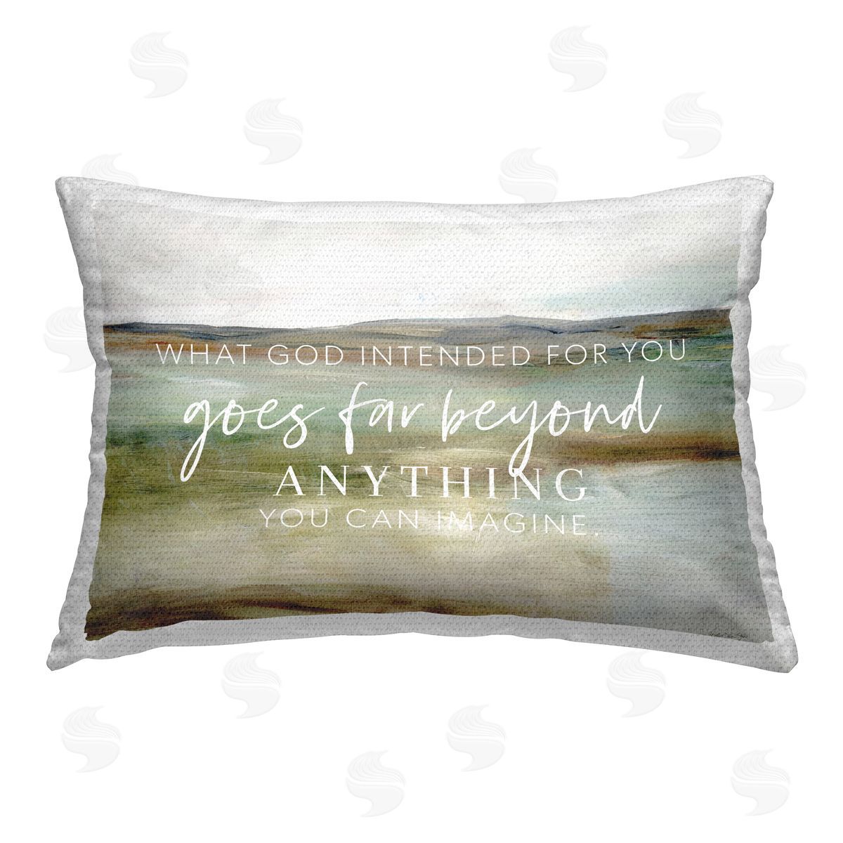 Sara G. Designs God's Intentions Proverb Outdoor Quick-Dry Polyester Printed Throw Pillow