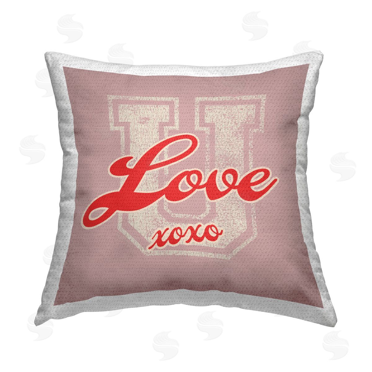 Higher Learning/Life Is High Love U XOXO Varsity Outdoor Quick-Dry Polyester Printed Throw Pillow