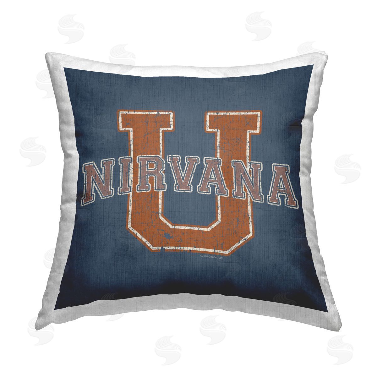 Higher Learning/Life Is High Nirvana U Varsity Style Printed Plush Polyester Throw Pillow