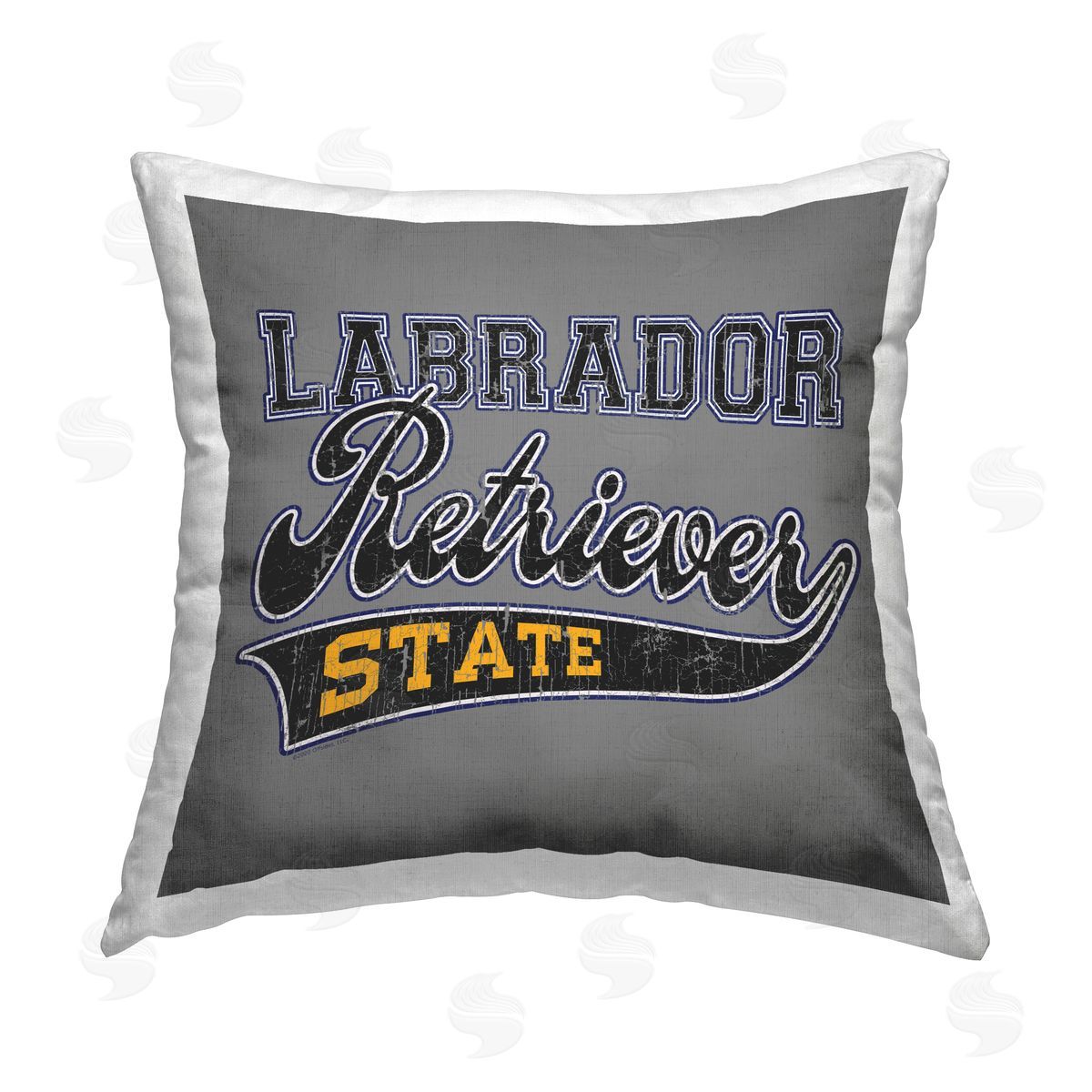 Spirit Animals/Life Is High Labrador Retriever State Printed Plush Polyester Throw Pillow