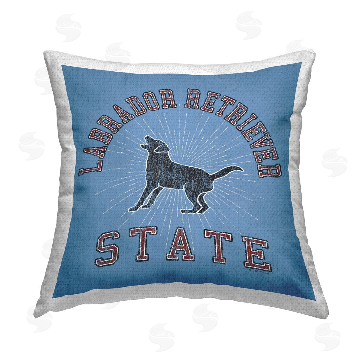 Spirit Animals/Life Is High Varsity Labrador State Outdoor Quick-Dry Polyester Printed Throw Pillow