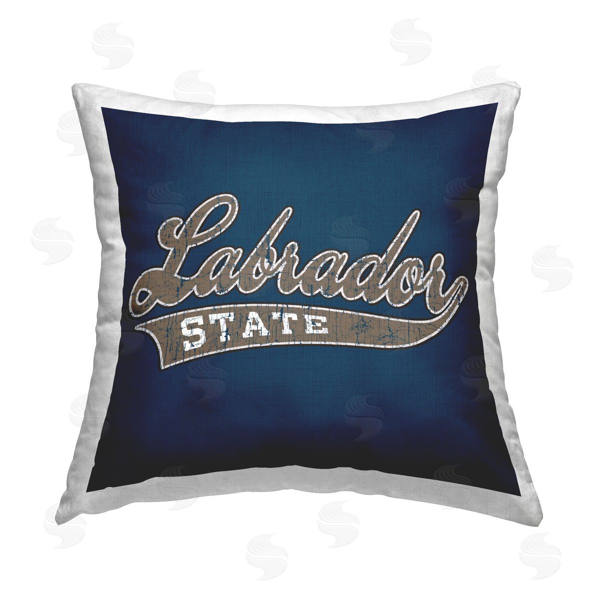Spirit Animals/Life Is High Labrador State Varsity Printed Plush Polyester Throw Pillow