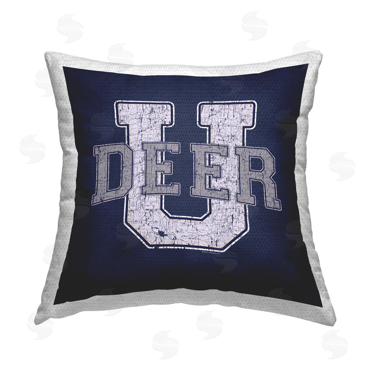 Spirit Animals/Life Is High Deer U College Varsity Outdoor Quick-Dry Polyester Printed Throw Pillow