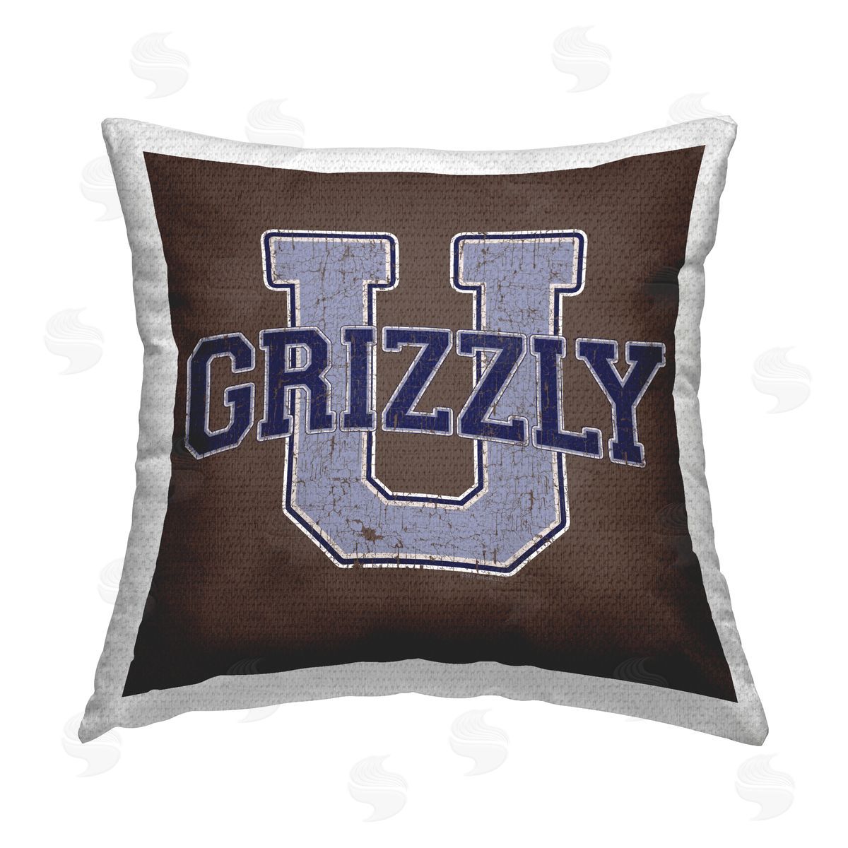 Spirit Animals/Life Is High Grizzly U College University Outdoor Quick-Dry Polyester Printed Throw Pillow