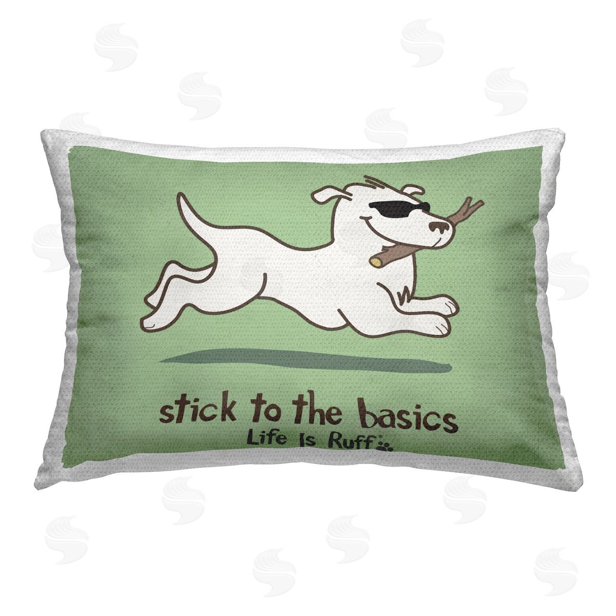 LIR Stick To Basics Dog Outdoor Quick-Dry Polyester Printed Throw Pillow