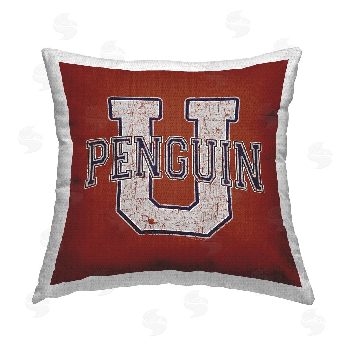 Spirit Animals/Life Is High Penguin U Varsity Outdoor Quick-Dry Polyester Printed Throw Pillow