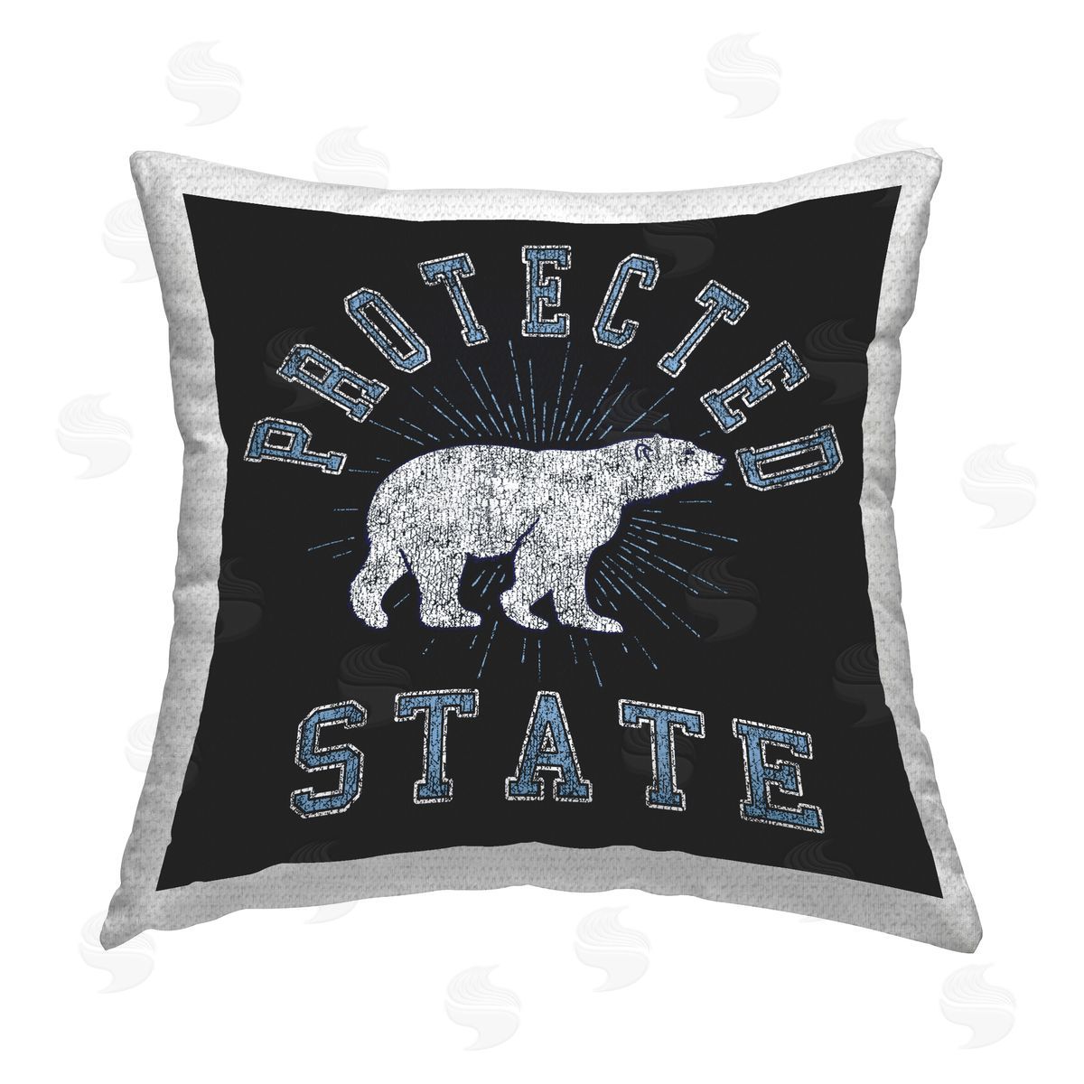 Spirit Animals/Life Is High Polar Bear Protected State Outdoor Quick-Dry Polyester Printed Throw Pillow