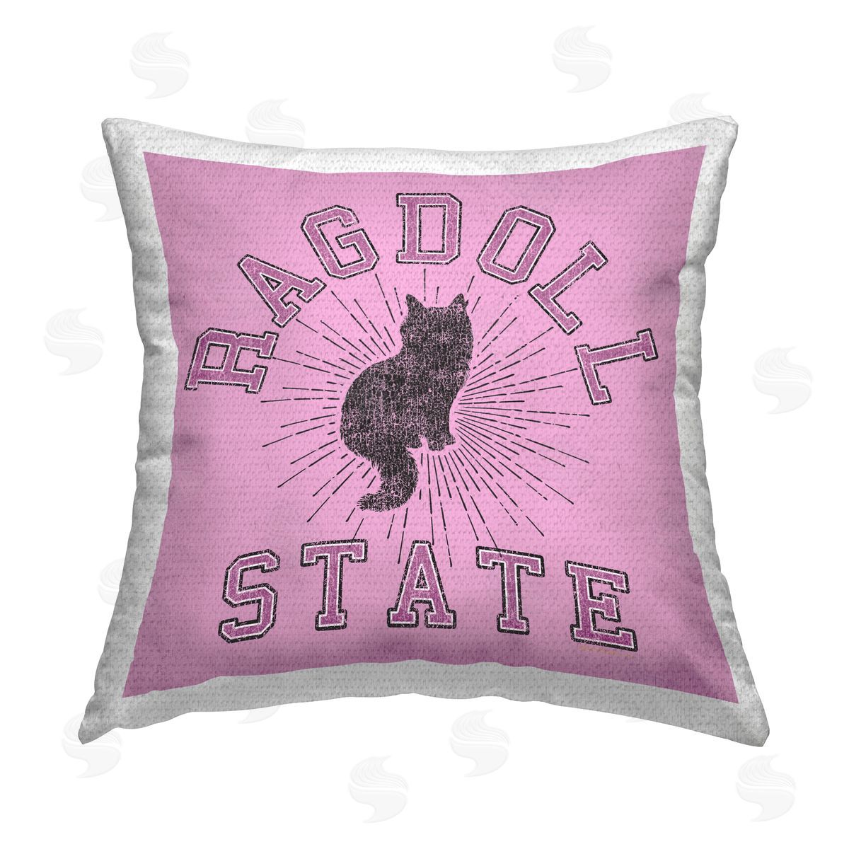 Spirit Animals/Life Is High Ragdoll Cat State Outdoor Quick-Dry Polyester Printed Throw Pillow