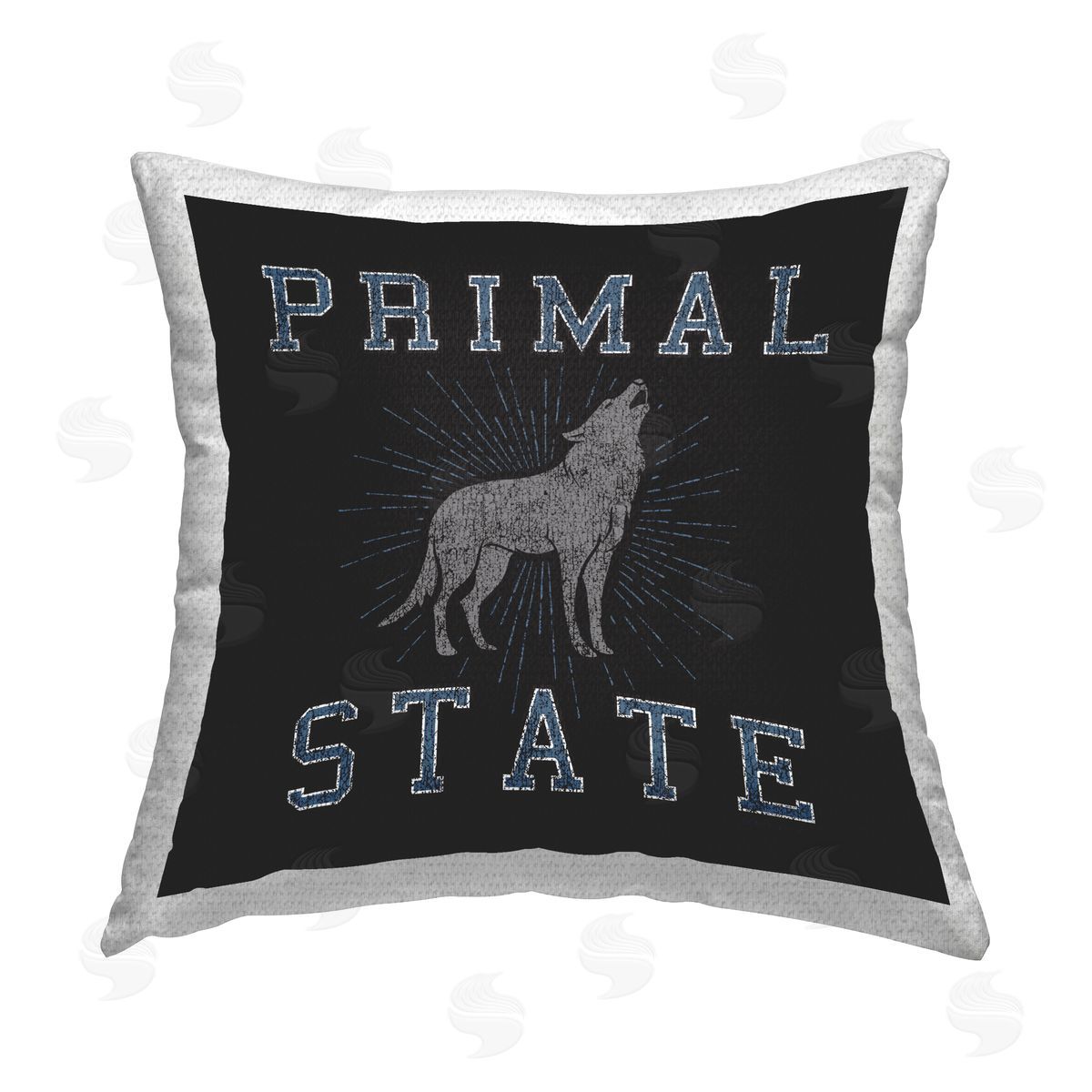 Spirit Animals/Life Is High Primal Wolf State Outdoor Quick-Dry Polyester Printed Throw Pillow