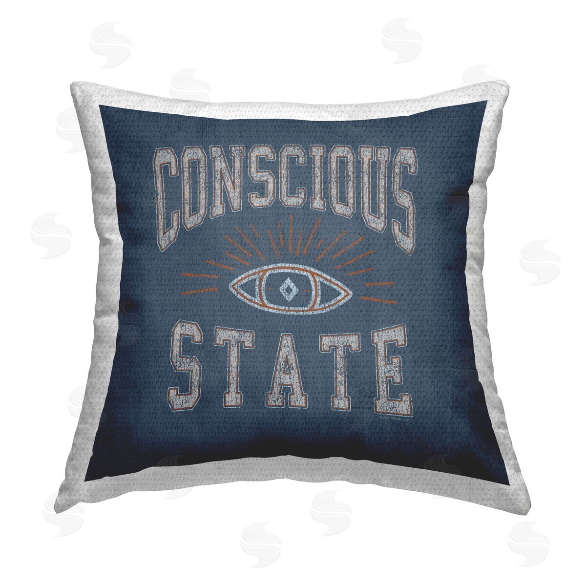 Higher Learning/Life Is High Conscious State Varsity Style Outdoor Quick-Dry Polyester Printed Throw Pillow