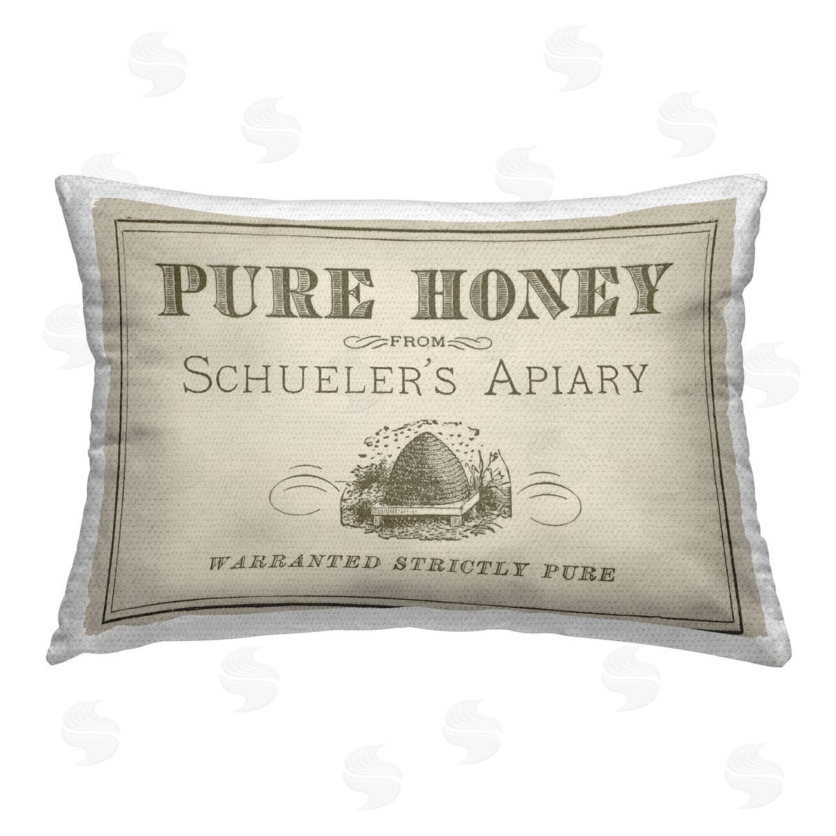 Stupell Studio Vintage Pure Honey Outdoor Quick-Dry Polyester Printed Throw Pillow
