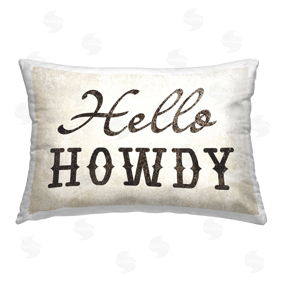 Stupell Studio Western Hellow Howdy Printed Plush Polyester Throw Pillow