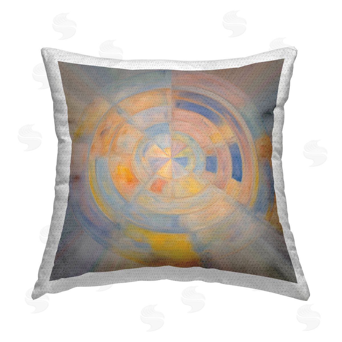 Noah Bay Geometric Circle Out Outdoor Quick-Dry Polyester Printed Throw Pillow