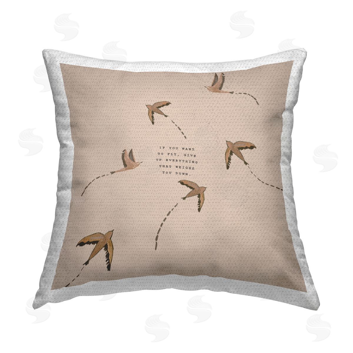 Amelia Noyes If You Want To Fly Outdoor Quick-Dry Polyester Printed Throw Pillow