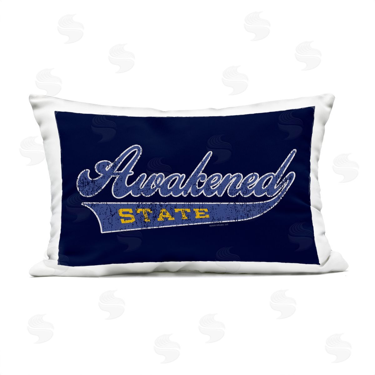Higher Learning/Life Is High Awakened State Varsity Outdoor Quick-Dry Polyester Printed Throw Pillow