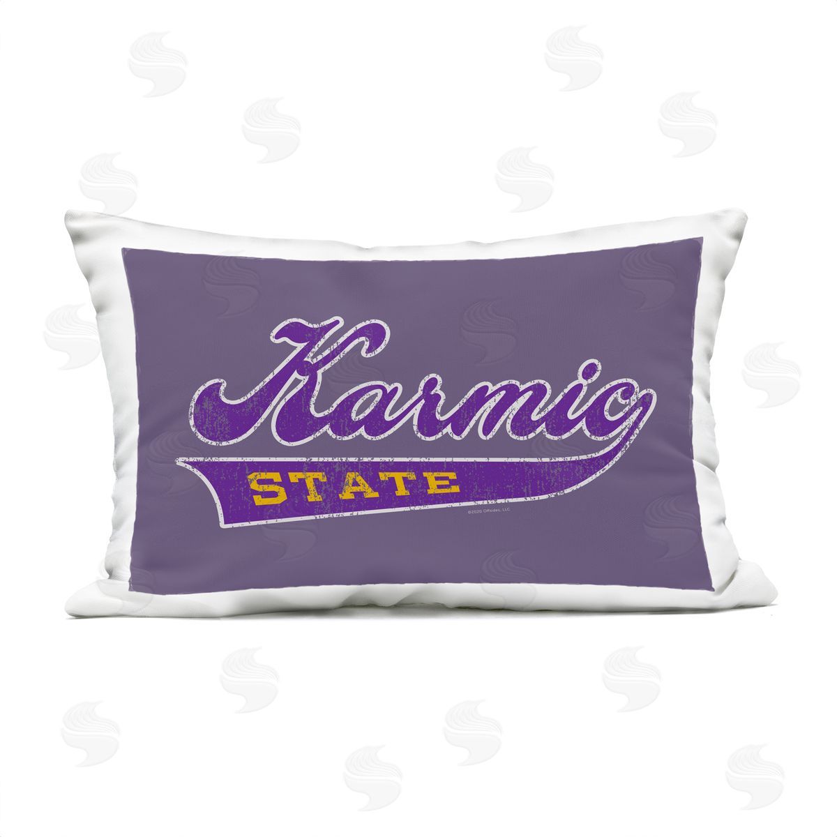 Higher Learning/Life Is High Karmic State Varsity Outdoor Quick-Dry Polyester Printed Throw Pillow