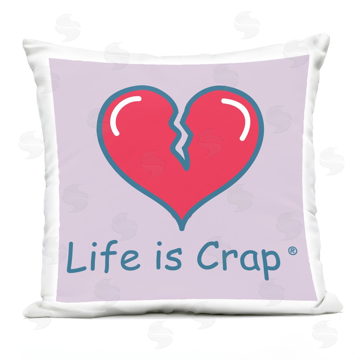 LIC Life Is Crap Heartbreak Outdoor Quick-Dry Polyester Printed Throw Pillow
