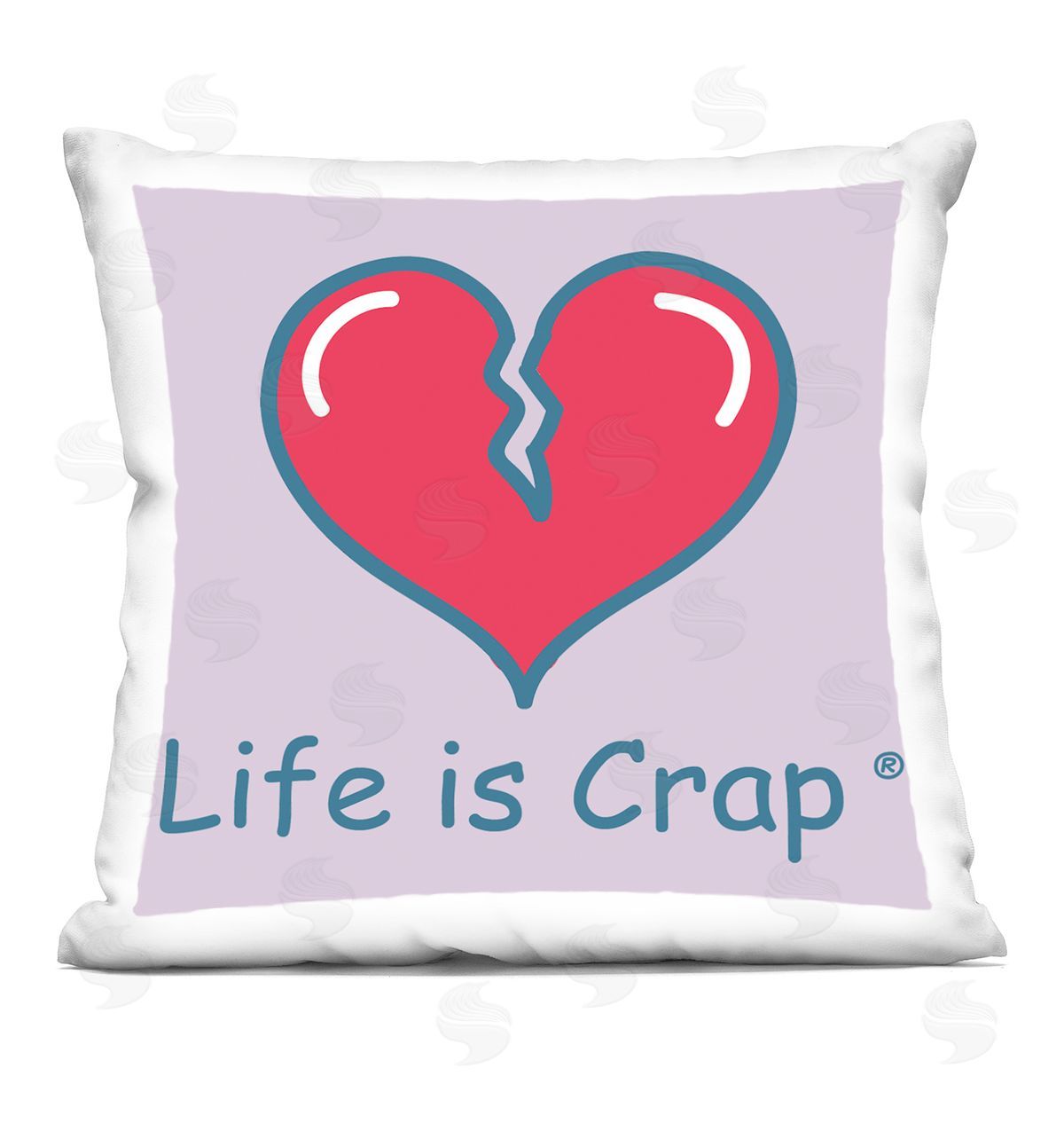 LIC Life Is Crap Heartbreak Printed Plush Polyester Throw Pillow