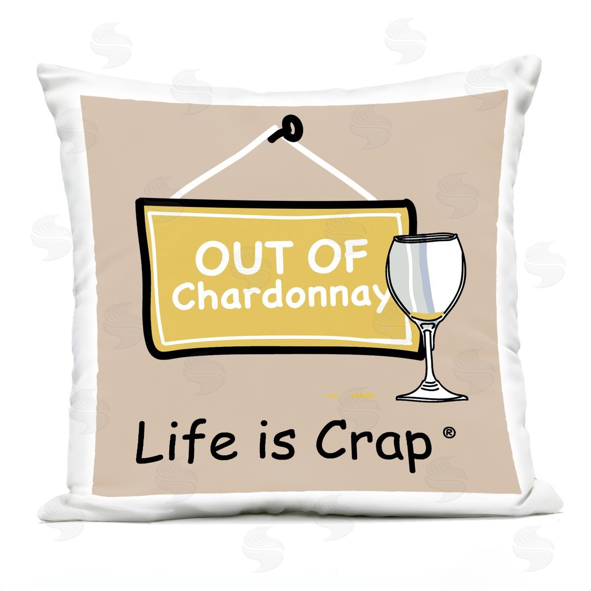 LIC Out Of Chardonnay Outdoor Quick-Dry Polyester Printed Throw Pillow