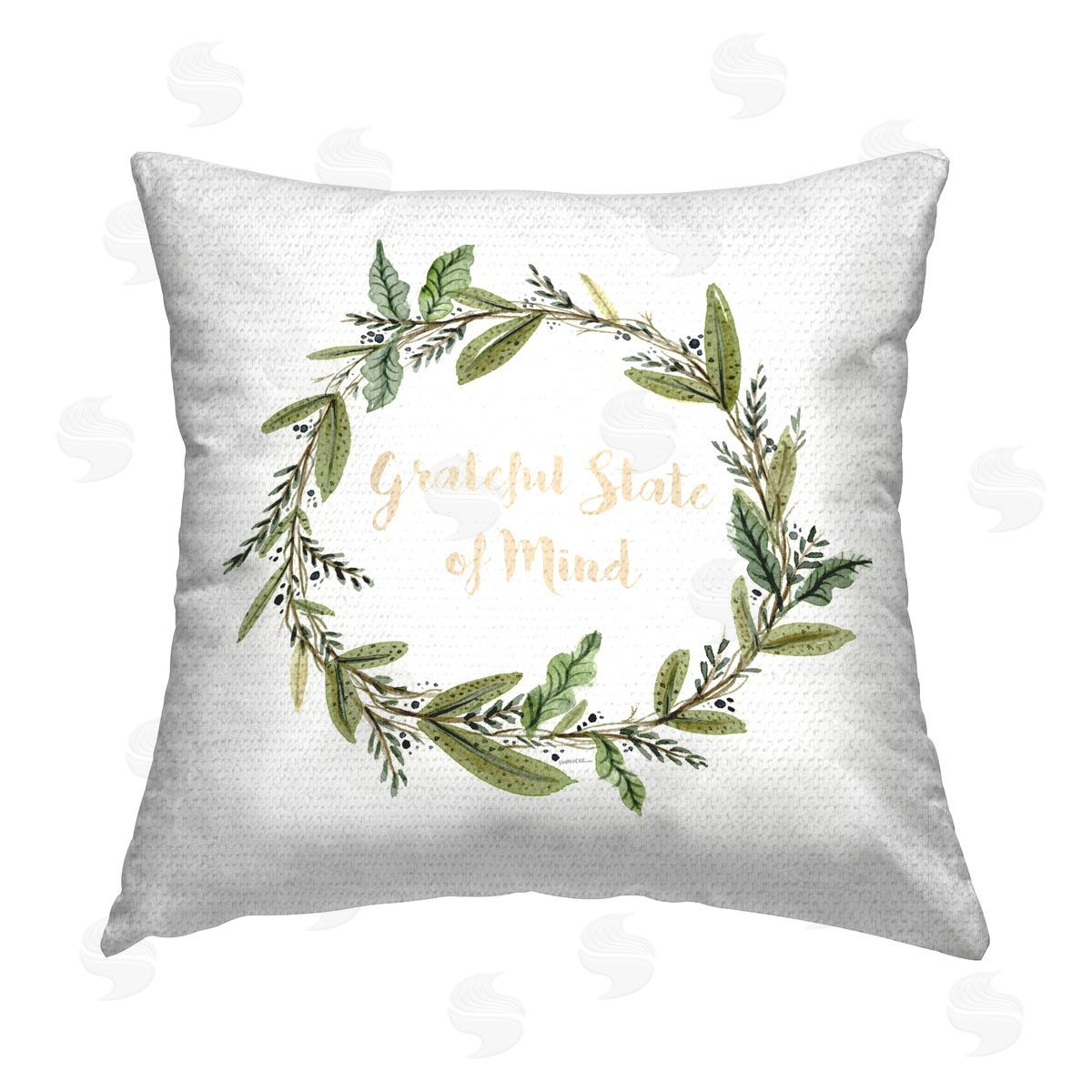 Leeza Hernandez Grateful State Of Mind Outdoor Quick-Dry Polyester Printed Throw Pillow